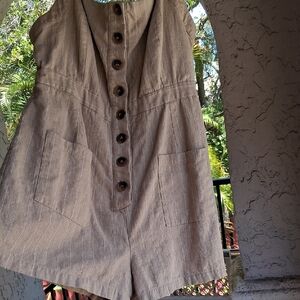 Lost + Wander Tan Button-Up Jump Ropper